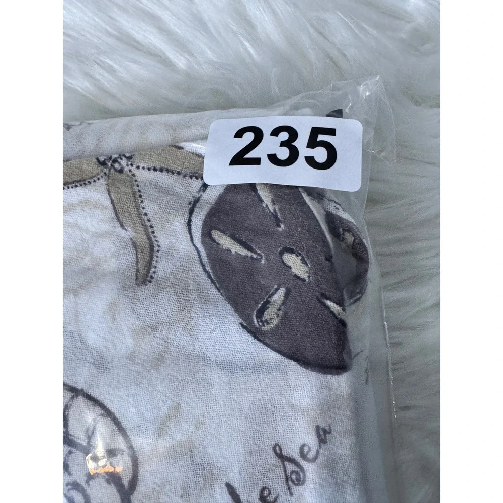 Lulu-B Under the Sea Print‎ Cotton Sleeveless Top Brown Tan Starfish Medium - Picture 10 of 10